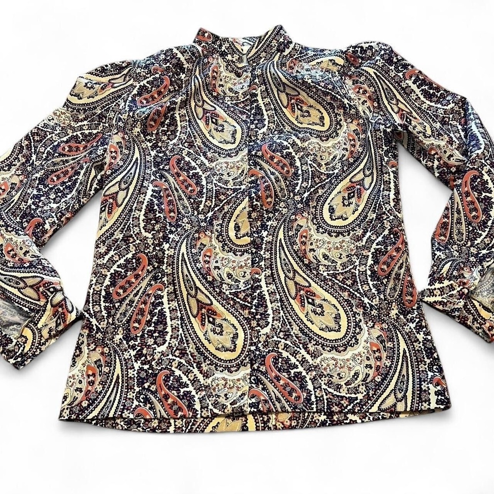 0111 Vintage Cos Cob Paisley Top